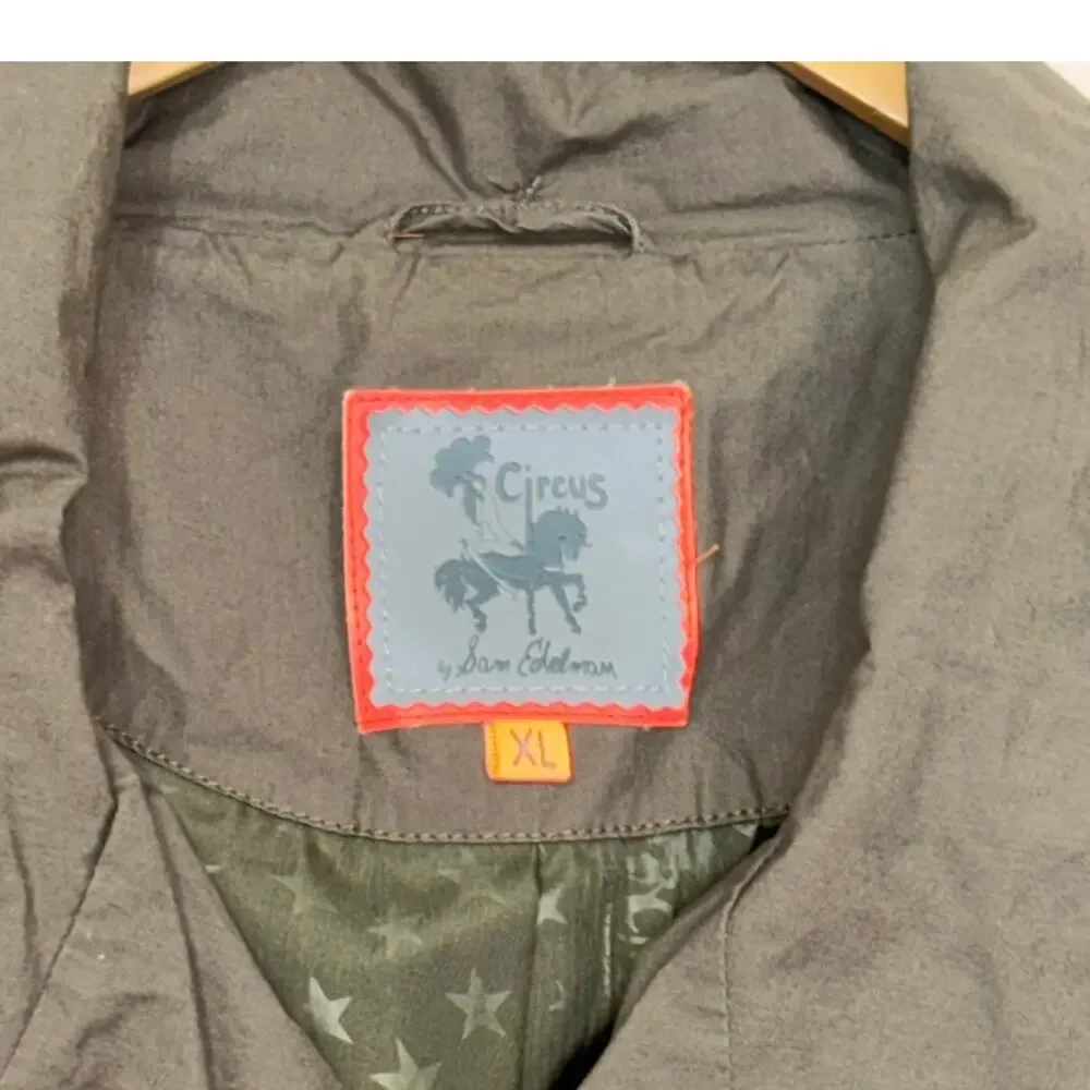 Sam Edelman Circus Women's Olive Green Utility Jacket Size XL